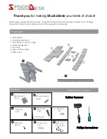 Предварительный просмотр 2 страницы StudioDesk MCDW04 Assembly Manual