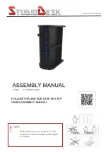 StudioDesk PCTWBL Assembly Manual предпросмотр