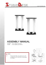 StudioDesk VTV01WH Assembly Manual предпросмотр