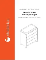 Предварительный просмотр 1 страницы studioduc juno 4 drawer dresser/changer Assembly Instructions Manual