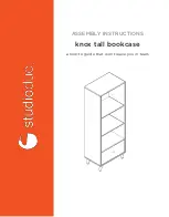 Предварительный просмотр 1 страницы studioduc knox tall bookcase Assembly Instructions Manual