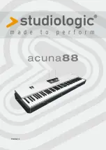 Studiologic acuna88 Manual предпросмотр