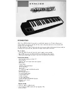 Preview for 1 page of Studiologic CMK-149 Instructions For Use