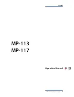 Предварительный просмотр 3 страницы Studiologic MP-113 Operation Manual