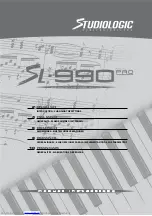 Studiologic SL-990 PRO Quick Start Manual preview