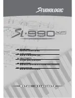 Studiologic SL-990 XP Manual Instructions preview