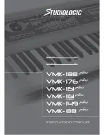 Studiologic VMK-188 Plus Instruction Manual preview