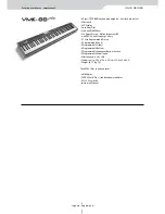 Preview for 6 page of Studiologic VMK-188 Plus Instruction Manual