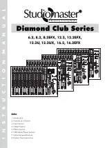 Studiomaster Professional Diamond Club 12.2 Instruction Manual preview