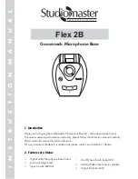 Preview for 1 page of Studiomaster Professional Flex 2B Instruction Manual