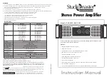 Studiomaster Professional RAX 5020 Instruction Manual preview