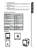 Preview for 9 page of Studiomaster 0-15SUB User Manual