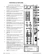 Предварительный просмотр 6 страницы Studiomaster 162BPX User Manual