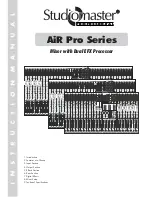 Studiomaster air pro series Instruction Manual предпросмотр