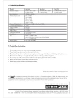 Предварительный просмотр 8 страницы Studiomaster Air-X Series Instruction Manual