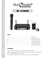 Studiomaster BR 12 SERIES Instruction Manual preview