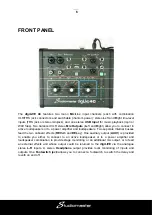 Preview for 6 page of Studiomaster digiLiVE 4C User Manual