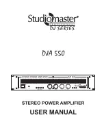 Studiomaster DJA 550 User Manual preview