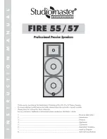 Studiomaster Fire 57 Instruction Manual preview