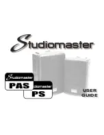 Preview for 1 page of Studiomaster PAS6 User Manual