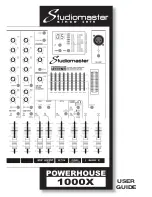 Studiomaster Powerhouse 1000X-10 User Manual предпросмотр