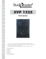 Preview for 1 page of Studiomaster XVP 1225 Instruction Manual