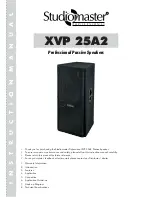 Studiomaster XVP 25A2 Manual preview