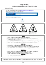 Preview for 2 page of Studymate SMANTRMBBK Assembly Instructions Manual