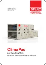 Preview for 1 page of Stulz Tecnivel ClimaPac Installation, Operation And Maintenance Manual