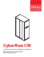 Stulz CyberRow CW Series Installation, Operation And Maintenance Manual preview