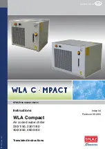 Stulz WLA Compact Series Instructions Manual предпросмотр