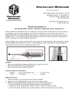 Предварительный просмотр 1 страницы Sturtevant Richmont CAL 36/4 Operating Instructions