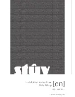 Preview for 1 page of Stûv 30-up Installation Instructions Manual