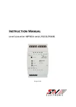 Preview for 1 page of STV Electronic MPW16 Series Instruction Manual