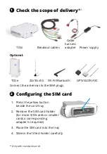 Предварительный просмотр 2 страницы STW TCGi Quick Start Manual For Starting Up