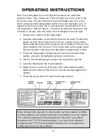 Preview for 8 page of STX International Dehydra 1200W-XLS Instruction Manual