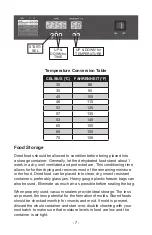 Предварительный просмотр 7 страницы STX International Dehydra 600W-SST Instruction Manual