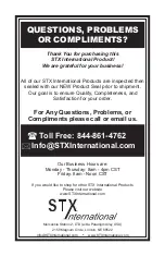 Preview for 20 page of STX International STX-4000-TB2 Instructions Manual