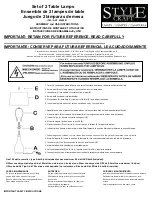 Style Craft 2000807 Assembly And Use Instructions preview