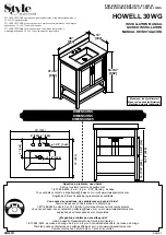 Preview for 1 page of Style selections HOWELL 30WG Installation Manual