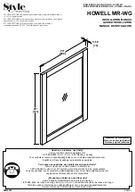 Preview for 1 page of Style selections HOWELL MR-WG 2694547 Installation Manual