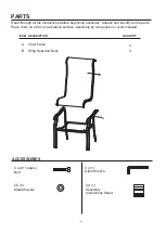 Preview for 2 page of STYLE BRYANT 5PCS DINING SET Owner'S Manual