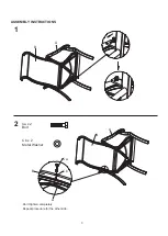 Preview for 3 page of STYLE BRYANT 5PCS DINING SET Owner'S Manual