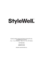 Предварительный просмотр 6 страницы StyleWell 1003 986 549 Use And Care Manual