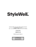 Предварительный просмотр 10 страницы StyleWell 1004 487 146 Use And Care Manual