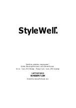 Предварительный просмотр 12 страницы StyleWell 10057920030 Use And Care Manual