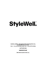 Preview for 20 page of StyleWell 308824415 Assembly Instructions Manual