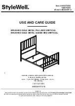 Предварительный просмотр 1 страницы StyleWell BD8035F Use And Care Manual