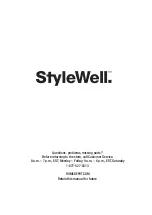 Предварительный просмотр 8 страницы StyleWell BD8035F Use And Care Manual