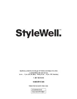 Предварительный просмотр 5 страницы StyleWell FRN-108680-T Use And Care Manual